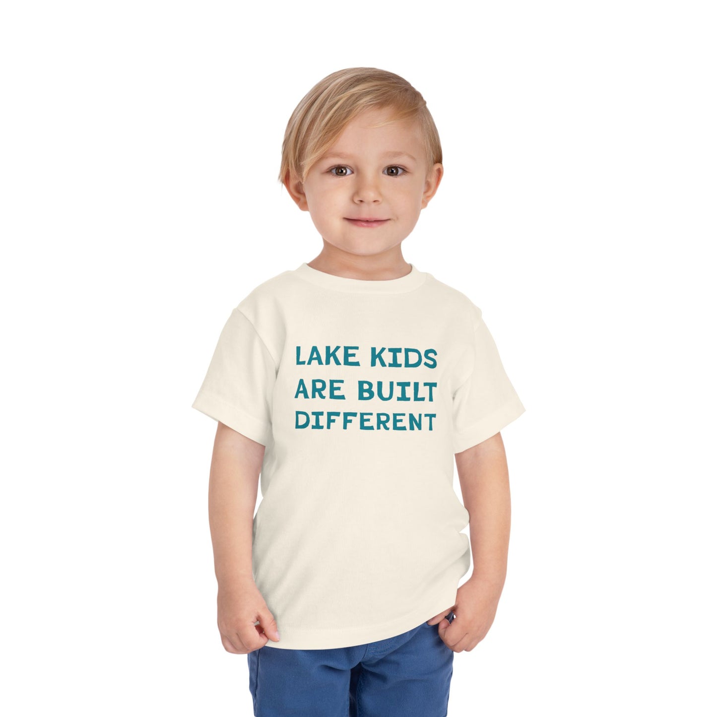 TODDLER Lake Kids Are Built Different Short Sleeve Tee