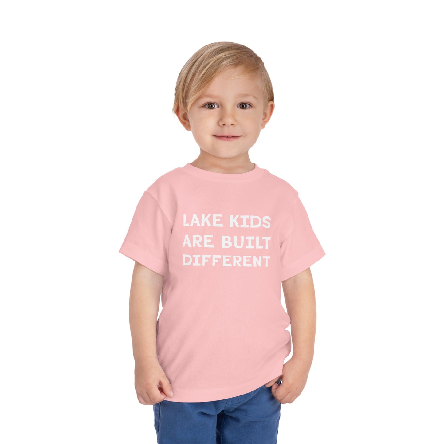 TODDLER Lake Kids Are Built Different Short Sleeve Tee