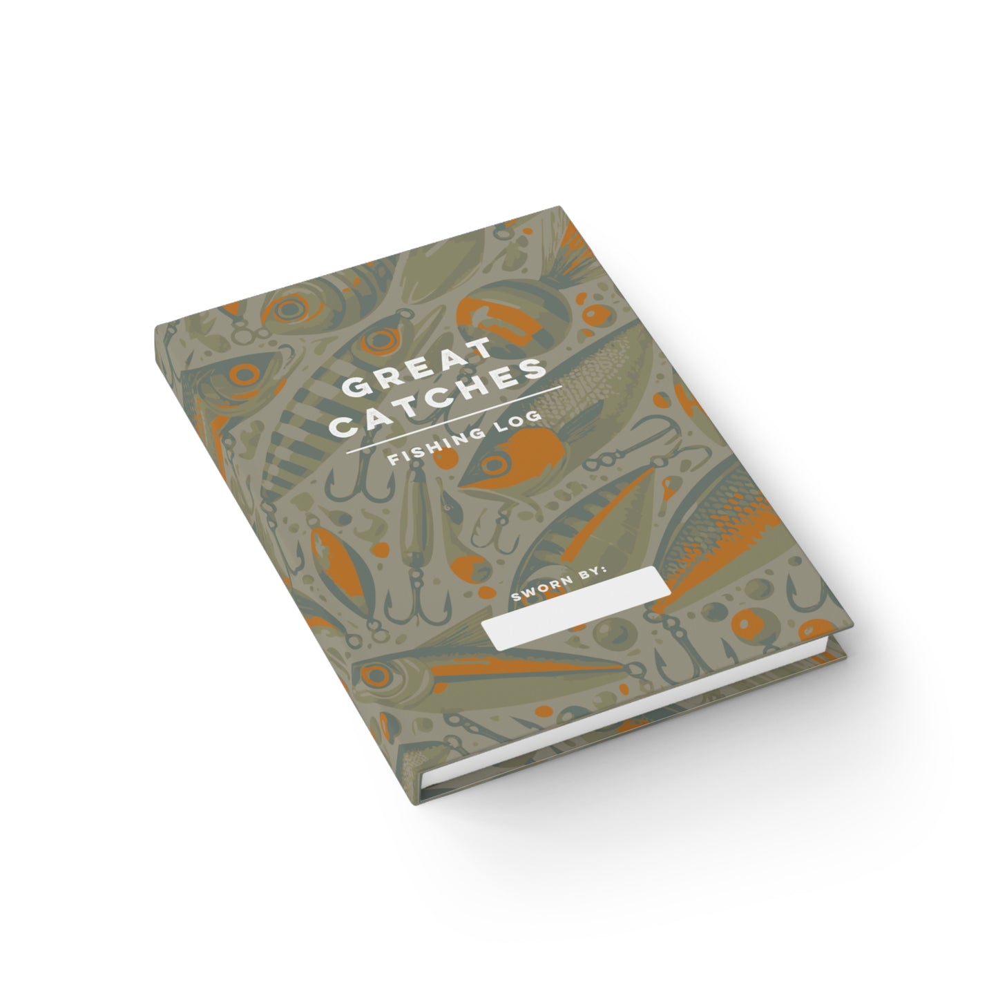 Great Catches - Fishing Log Hardcover Notebook
