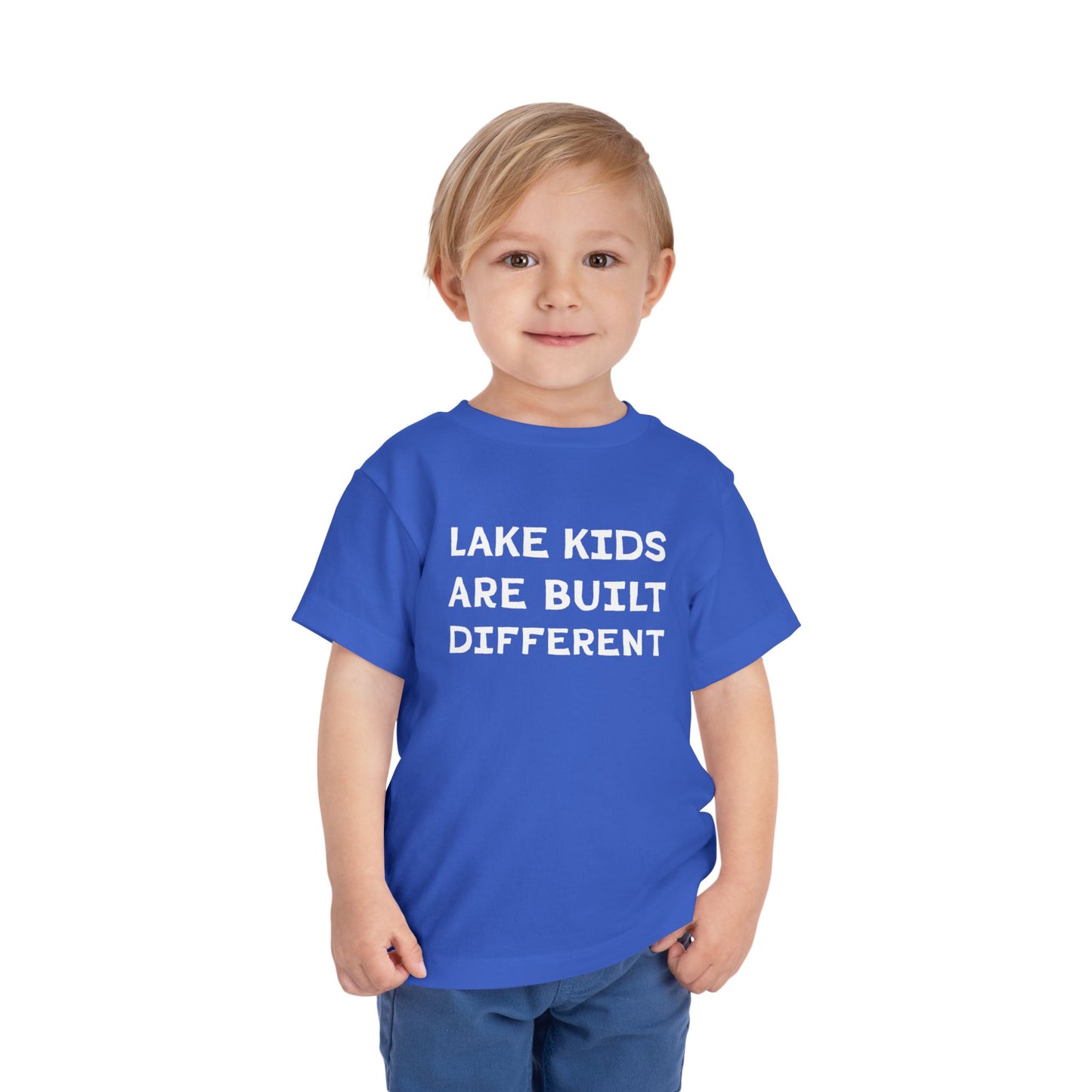 TODDLER Lake Kids Are Built Different Short Sleeve Tee