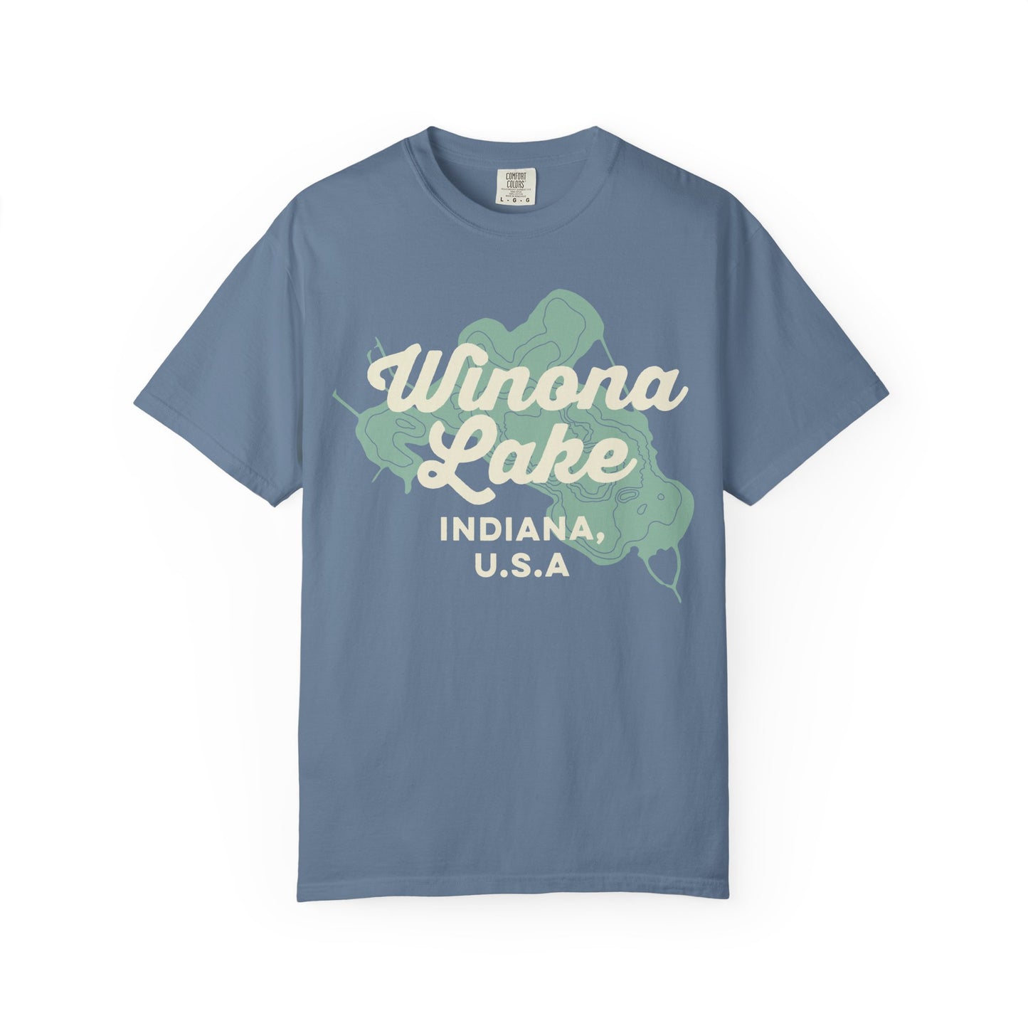 Winona Lake Vintage Map Classic Tee - Unisex