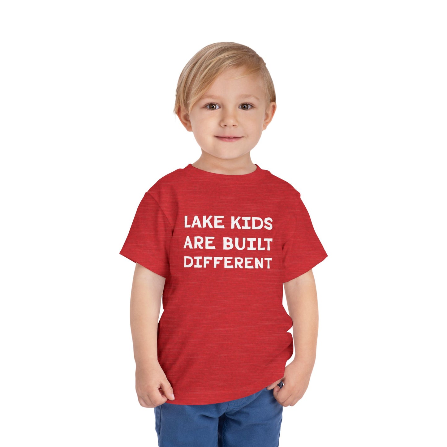 TODDLER Lake Kids Are Built Different Short Sleeve Tee