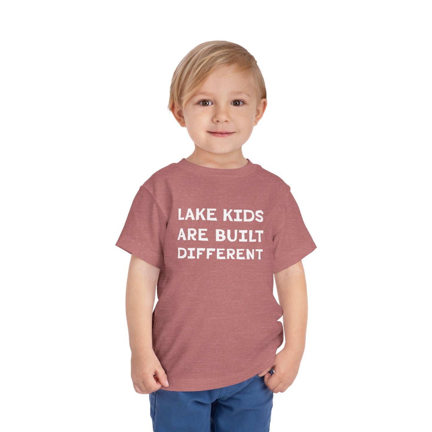 TODDLER Lake Kids Are Built Different Short Sleeve Tee