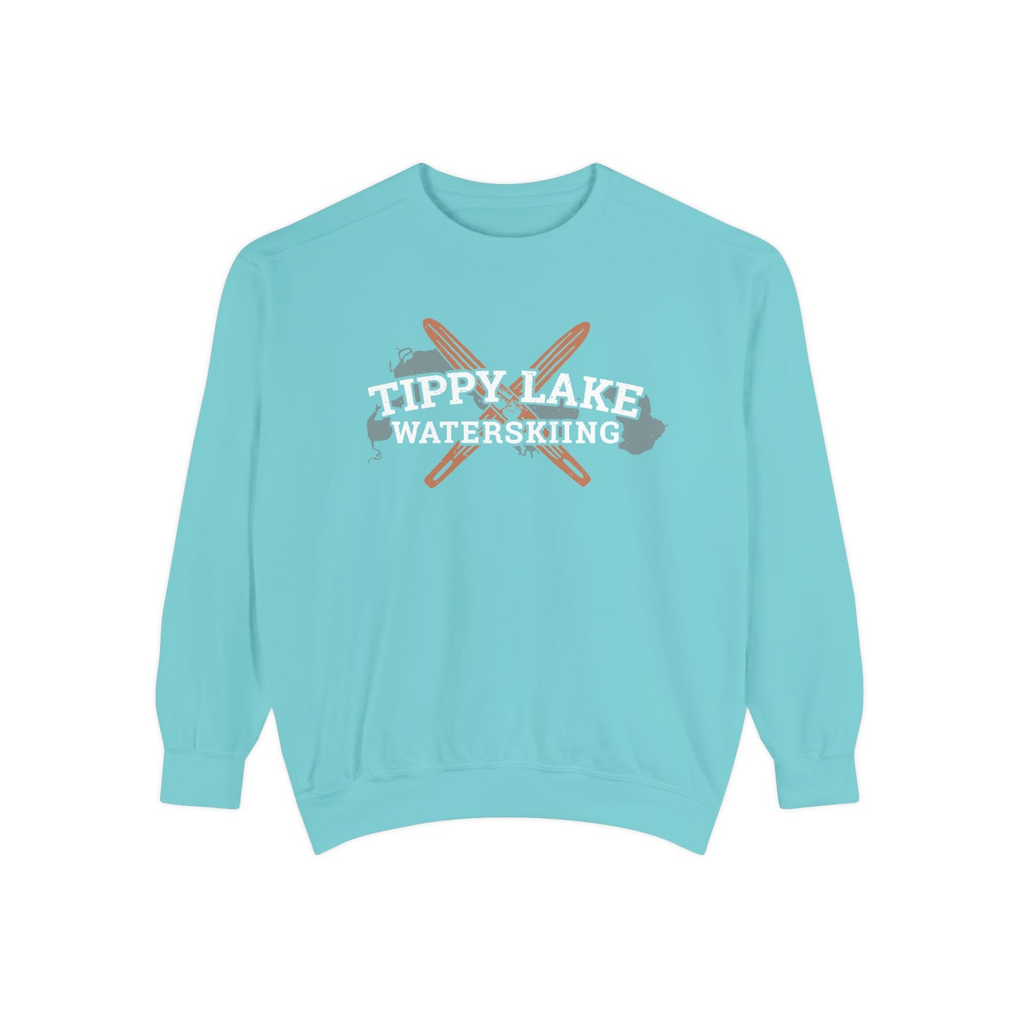 Tippy Lake Waterskiing Crewneck Sweatshirt - Unisex
