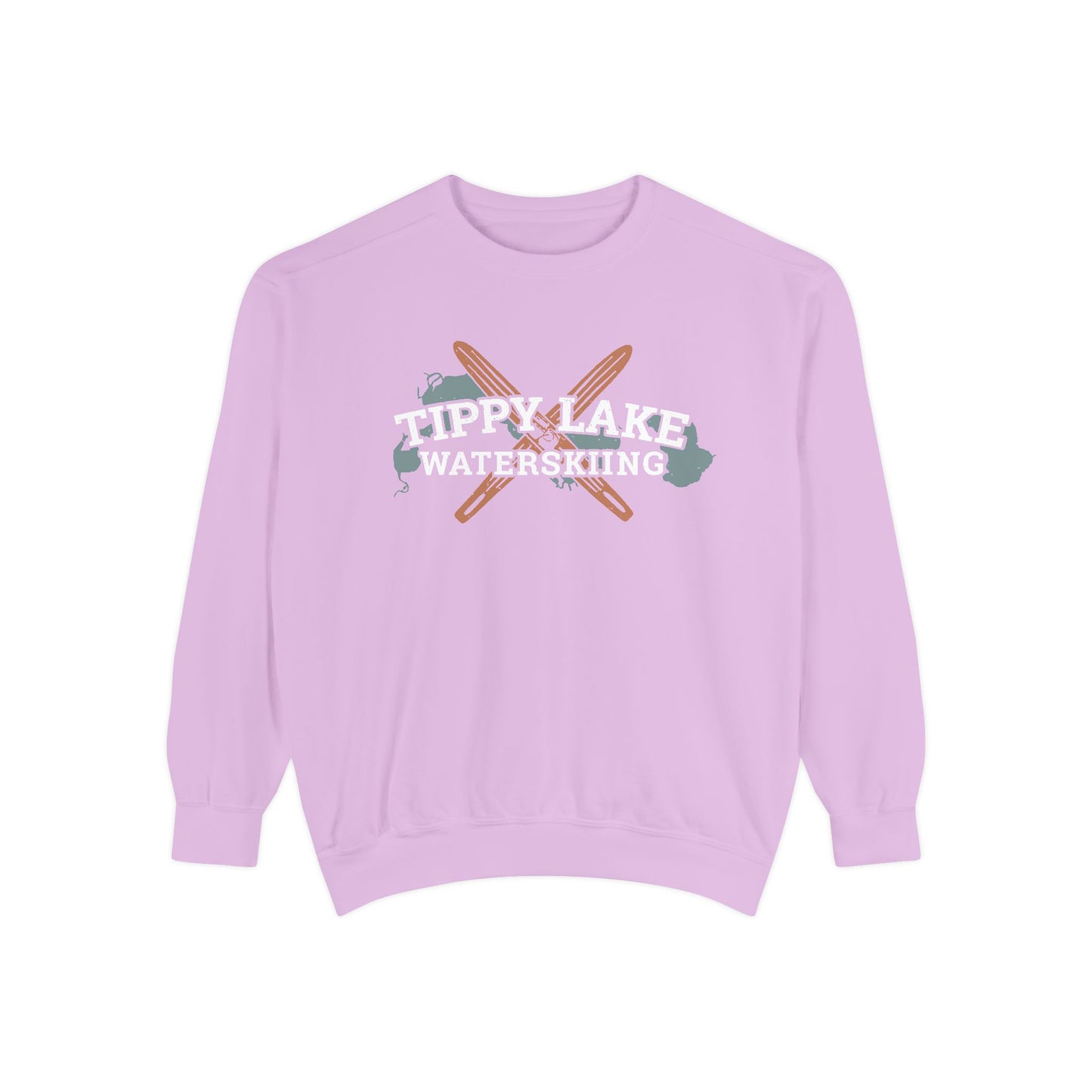 Tippy Lake Waterskiing Crewneck Sweatshirt - Unisex