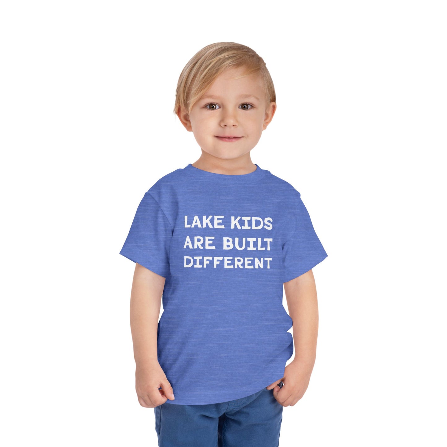 TODDLER Lake Kids Are Built Different Short Sleeve Tee