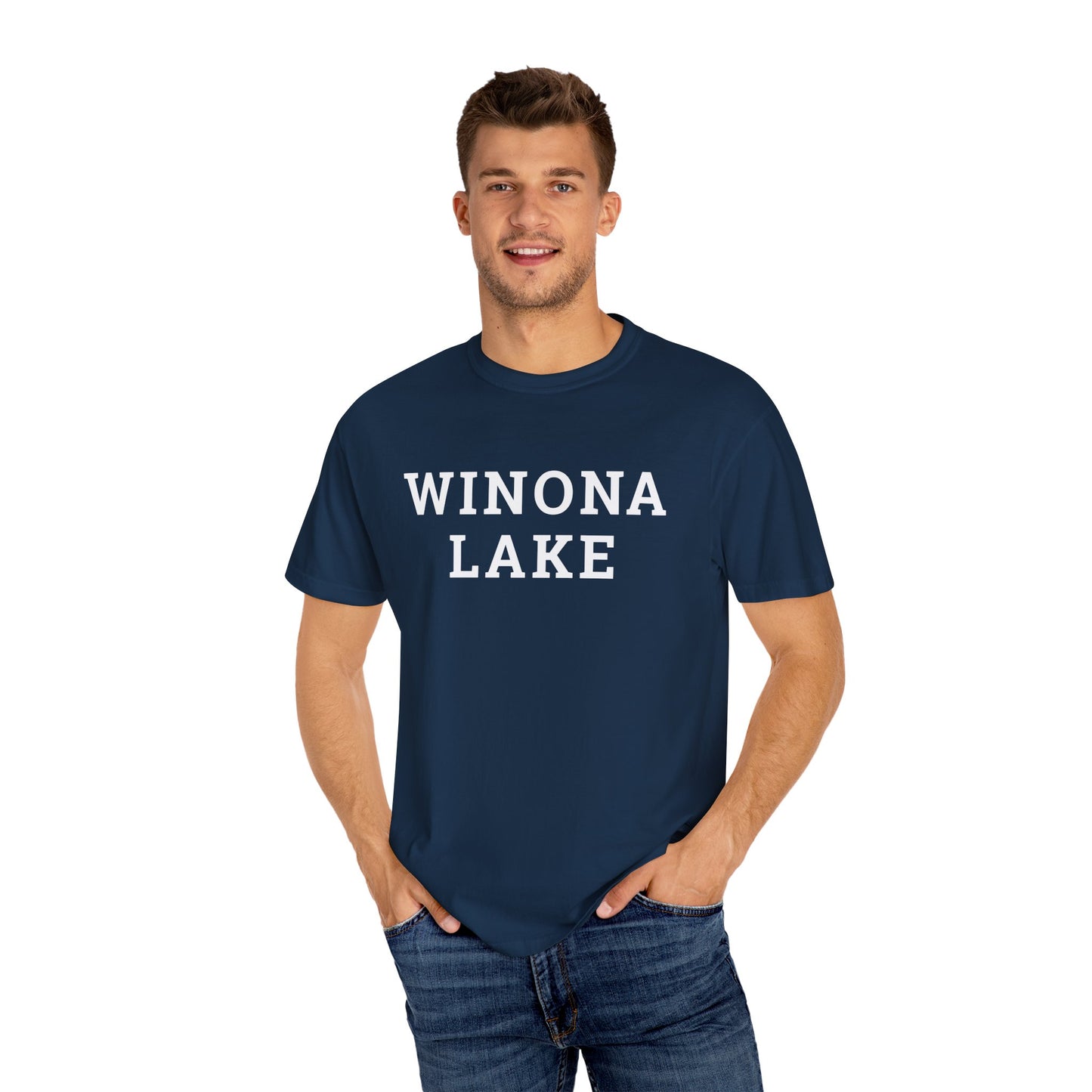 Winona Lake Block Logo Classic Tee - Unisex
