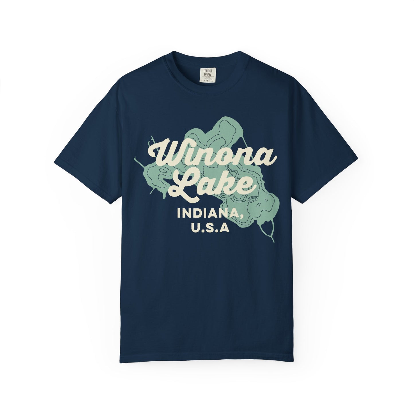 Winona Lake Vintage Map Classic Tee - Unisex