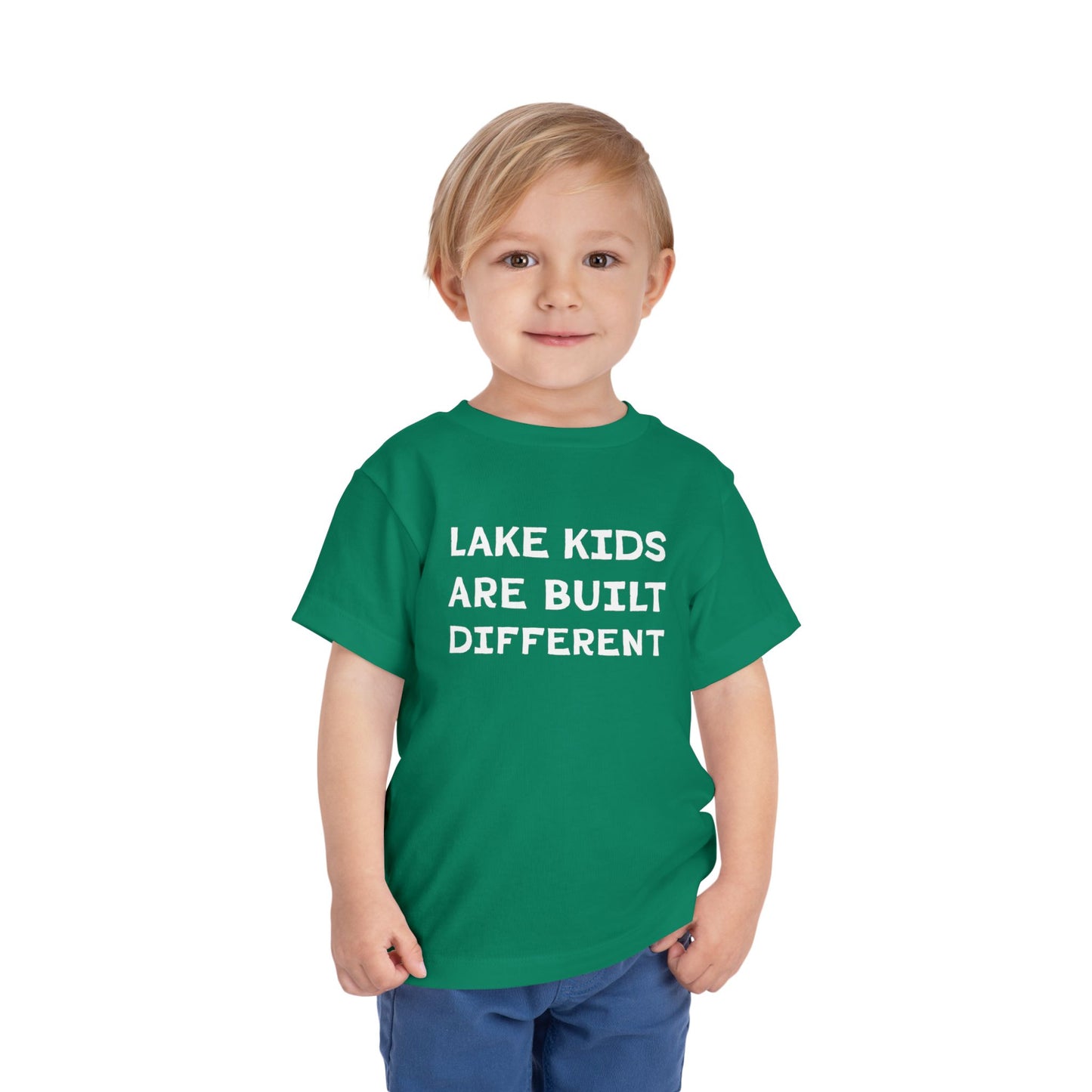 TODDLER Lake Kids Are Built Different Short Sleeve Tee