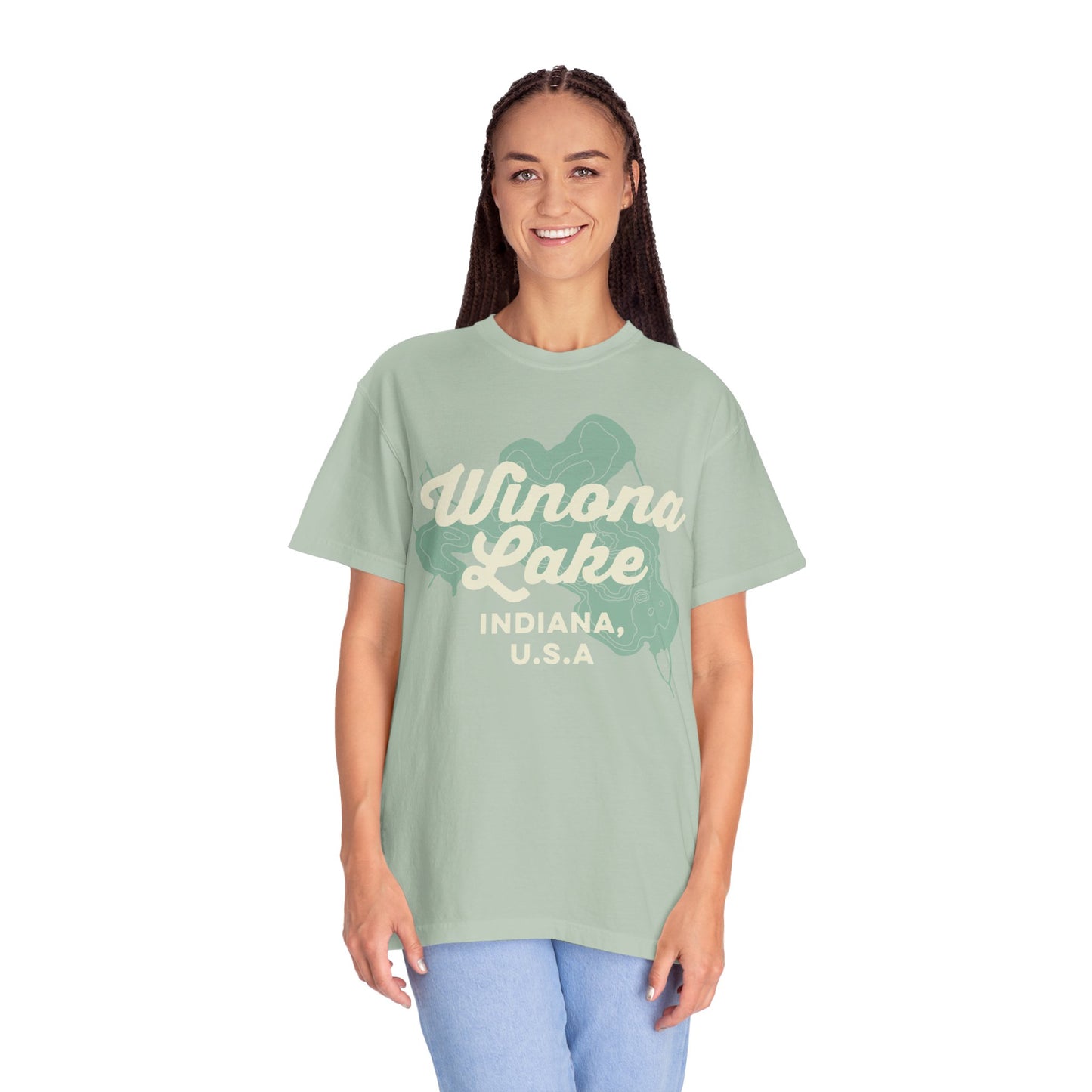 Winona Lake Vintage Map Classic Tee - Unisex