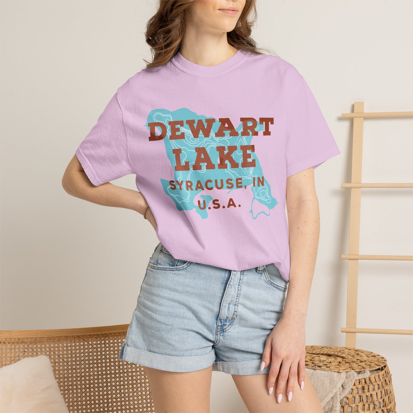 Dewart Lake Map Tee - Unisex