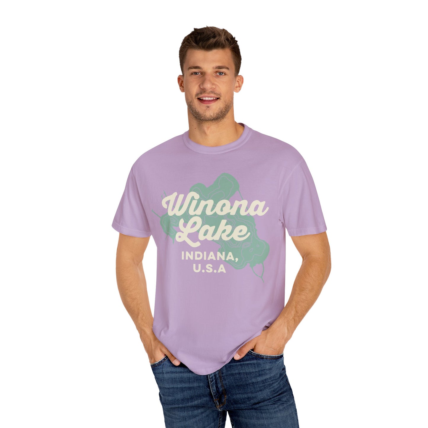 Winona Lake Vintage Map Classic Tee - Unisex
