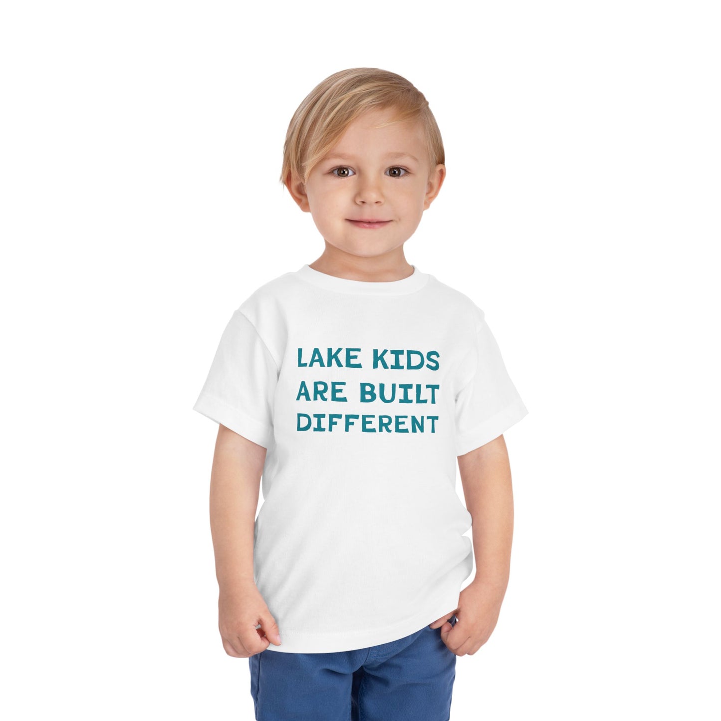 TODDLER Lake Kids Are Built Different Short Sleeve Tee