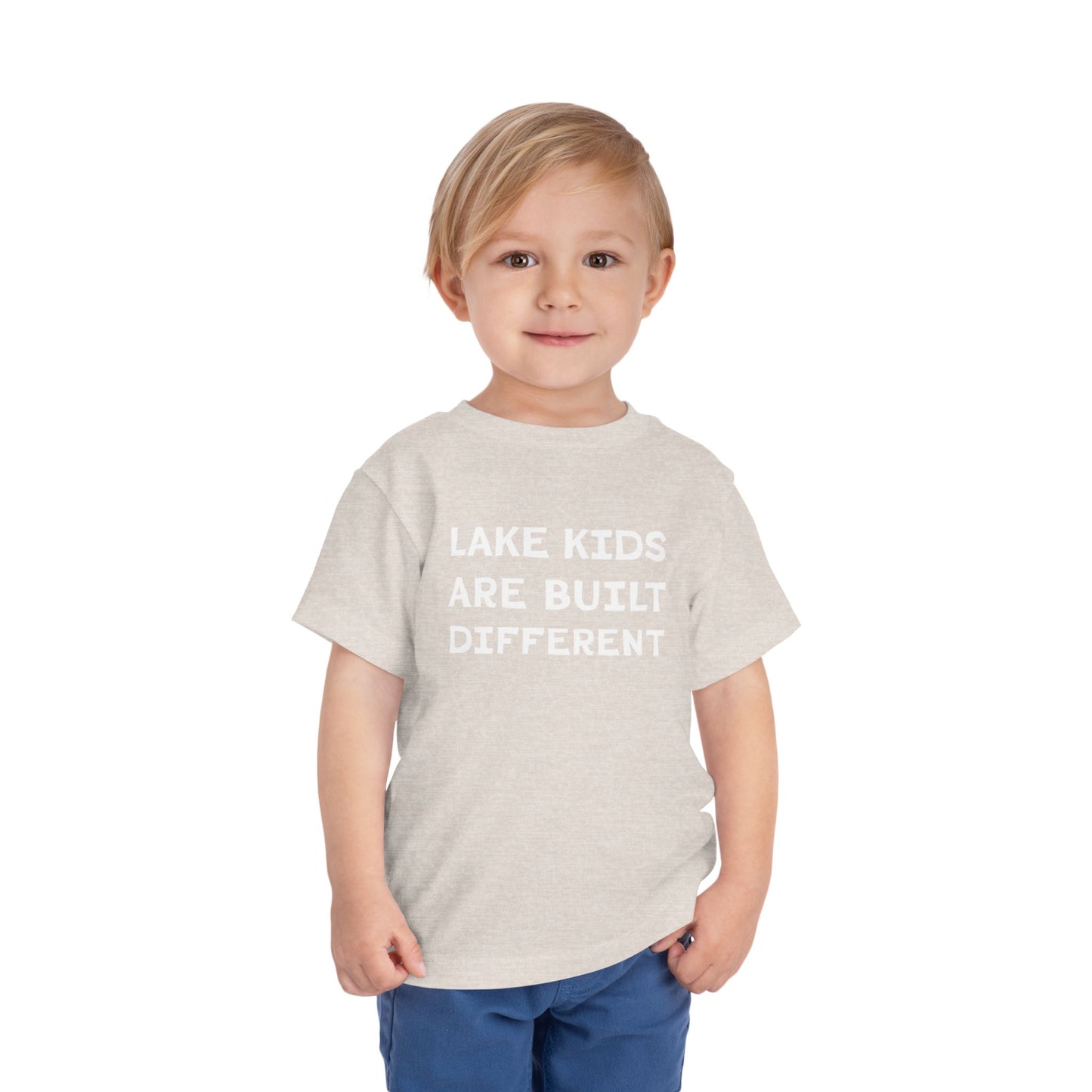 TODDLER Lake Kids Are Built Different Short Sleeve Tee