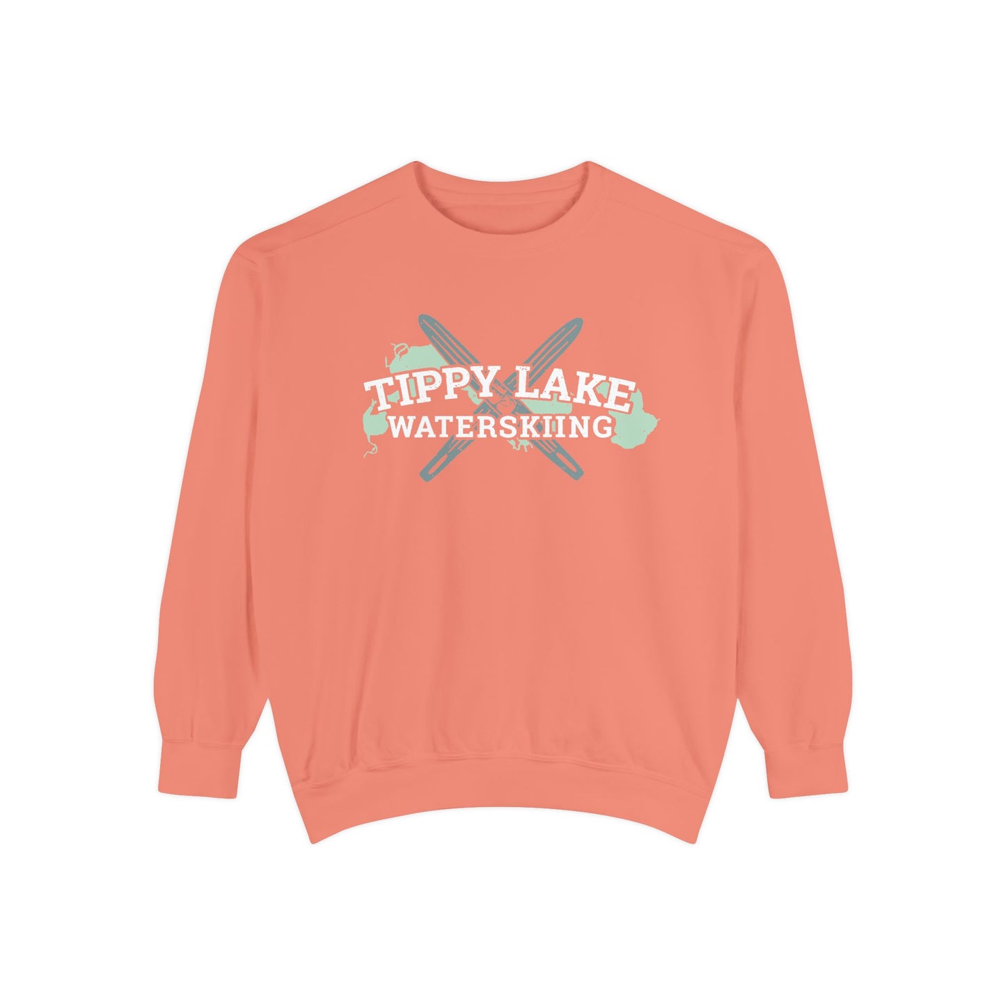 Tippy Lake Waterskiing Crewneck Sweatshirt - Unisex