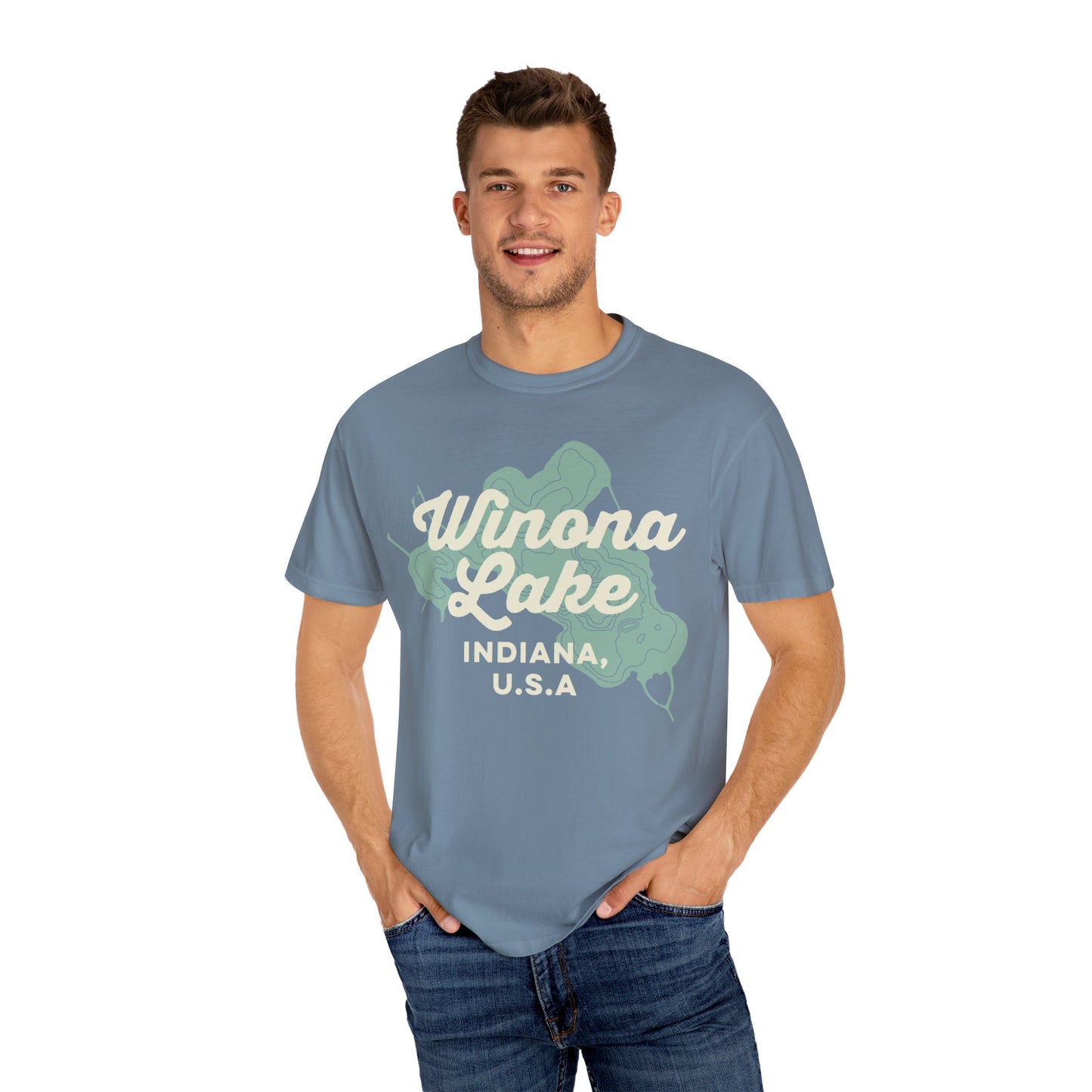 Winona Lake Vintage Map Classic Tee - Unisex