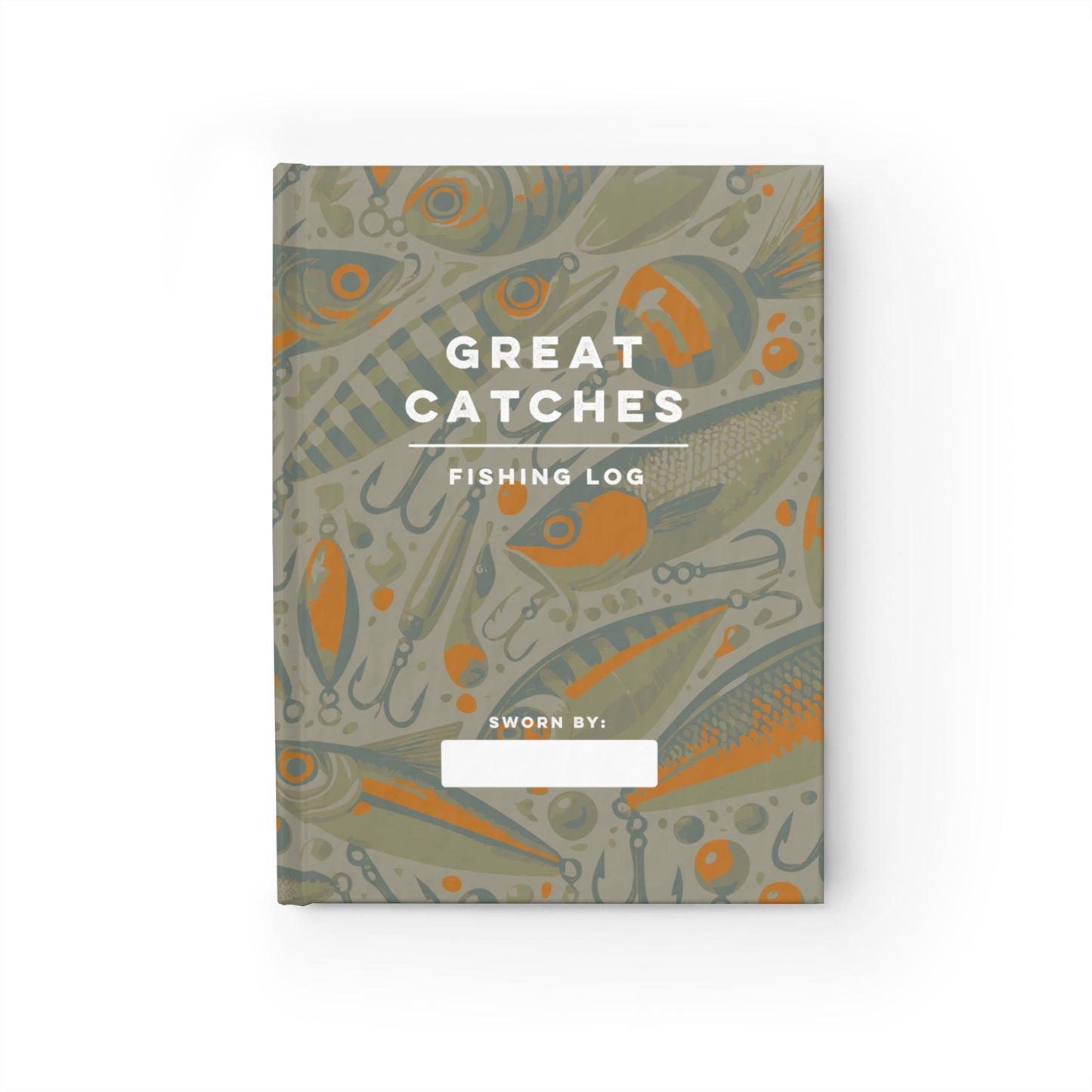 Great Catches - Fishing Log Hardcover Notebook