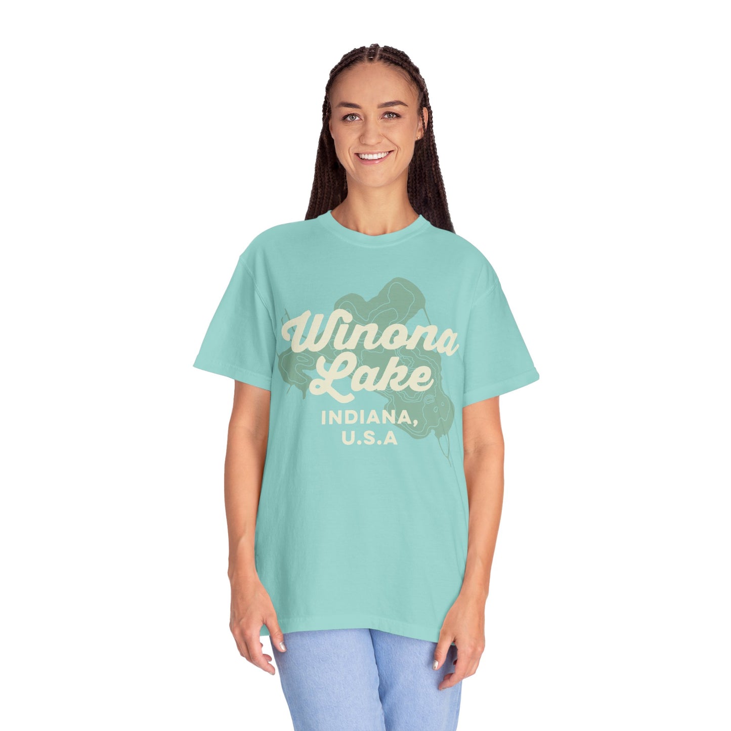 Winona Lake Vintage Map Classic Tee - Unisex