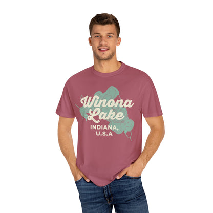 Winona Lake Vintage Map Classic Tee - Unisex