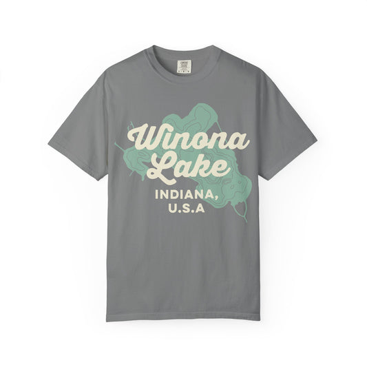 Winona Lake Vintage Map Classic Tee - Unisex