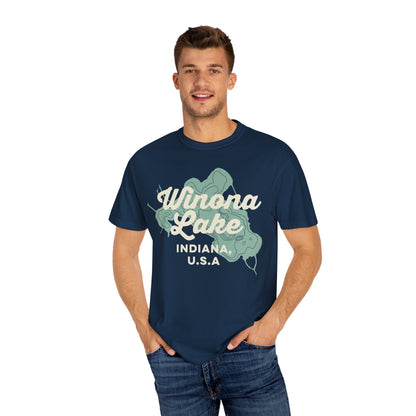 Winona Lake Vintage Map Classic Tee - Unisex