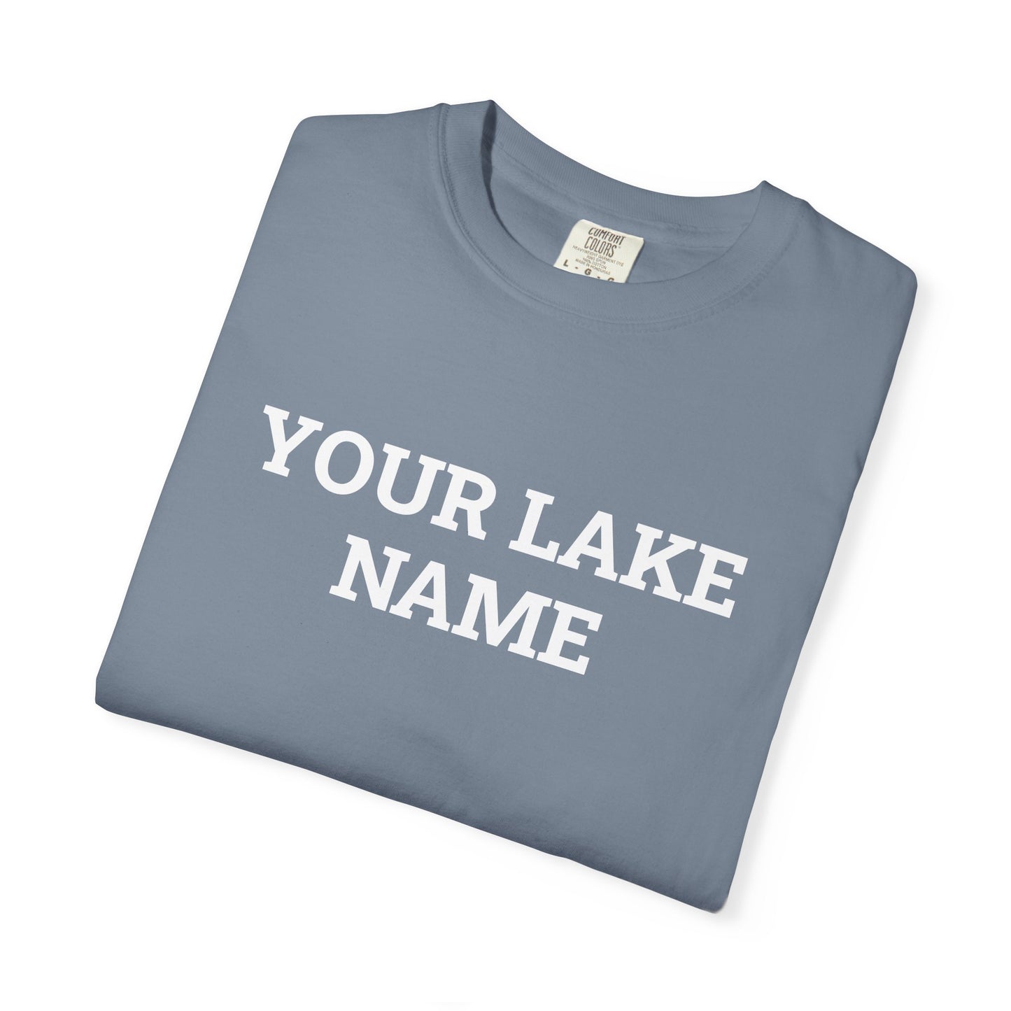 Custom Lake Block Logo Tee