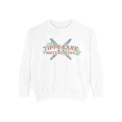 Tippy Lake Waterskiing Crewneck Sweatshirt - Unisex