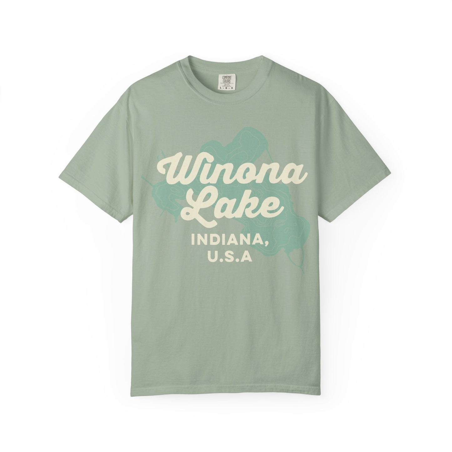 Winona Lake Vintage Map Classic Tee - Unisex
