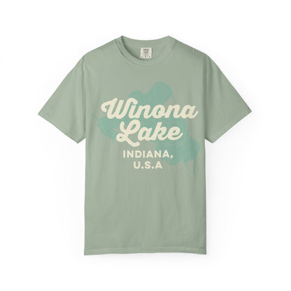 Winona Lake Vintage Map Classic Tee - Unisex
