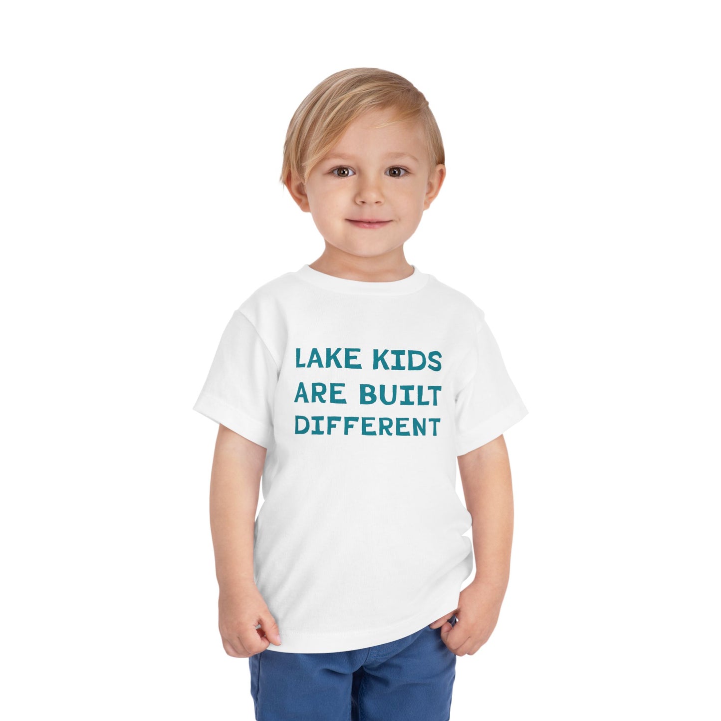 TODDLER Lake Kids Are Built Different Short Sleeve Tee