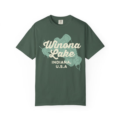 Winona Lake Vintage Map Classic Tee - Unisex