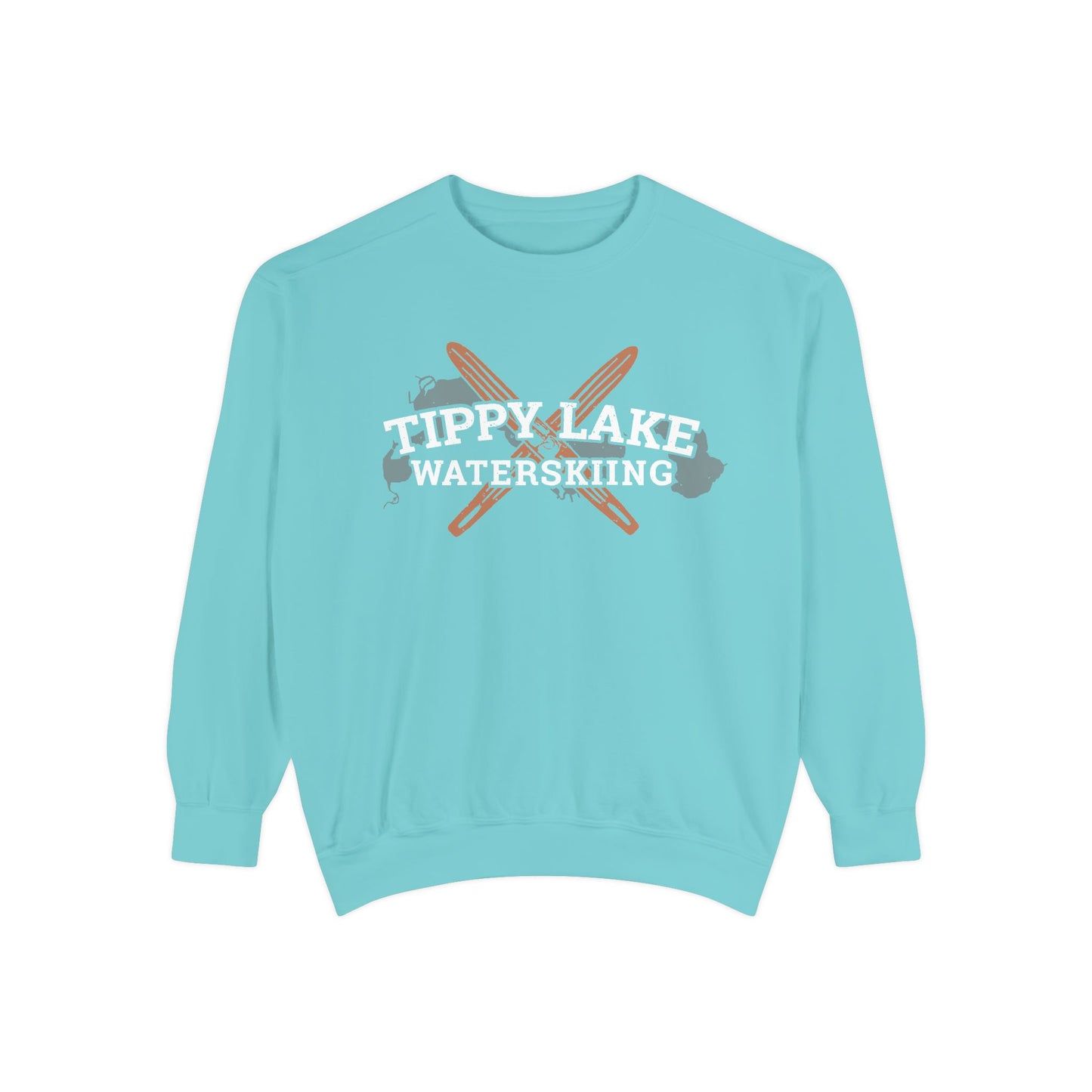 Tippy Lake Waterskiing Crewneck Sweatshirt - Unisex