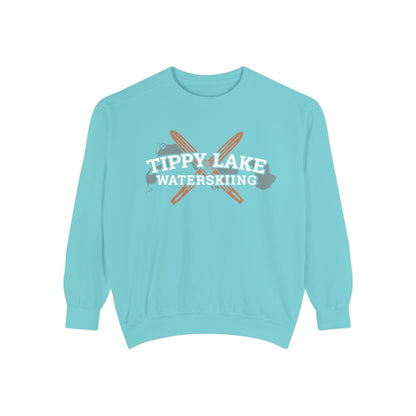 Tippy Lake Waterskiing Crewneck Sweatshirt - Unisex