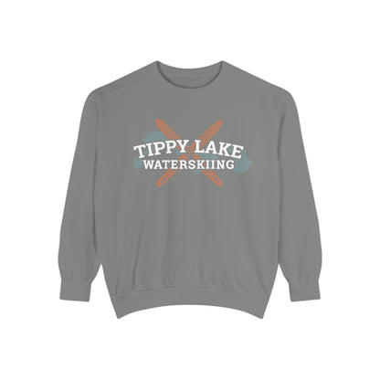 Tippy Lake Waterskiing Crewneck Sweatshirt - Unisex