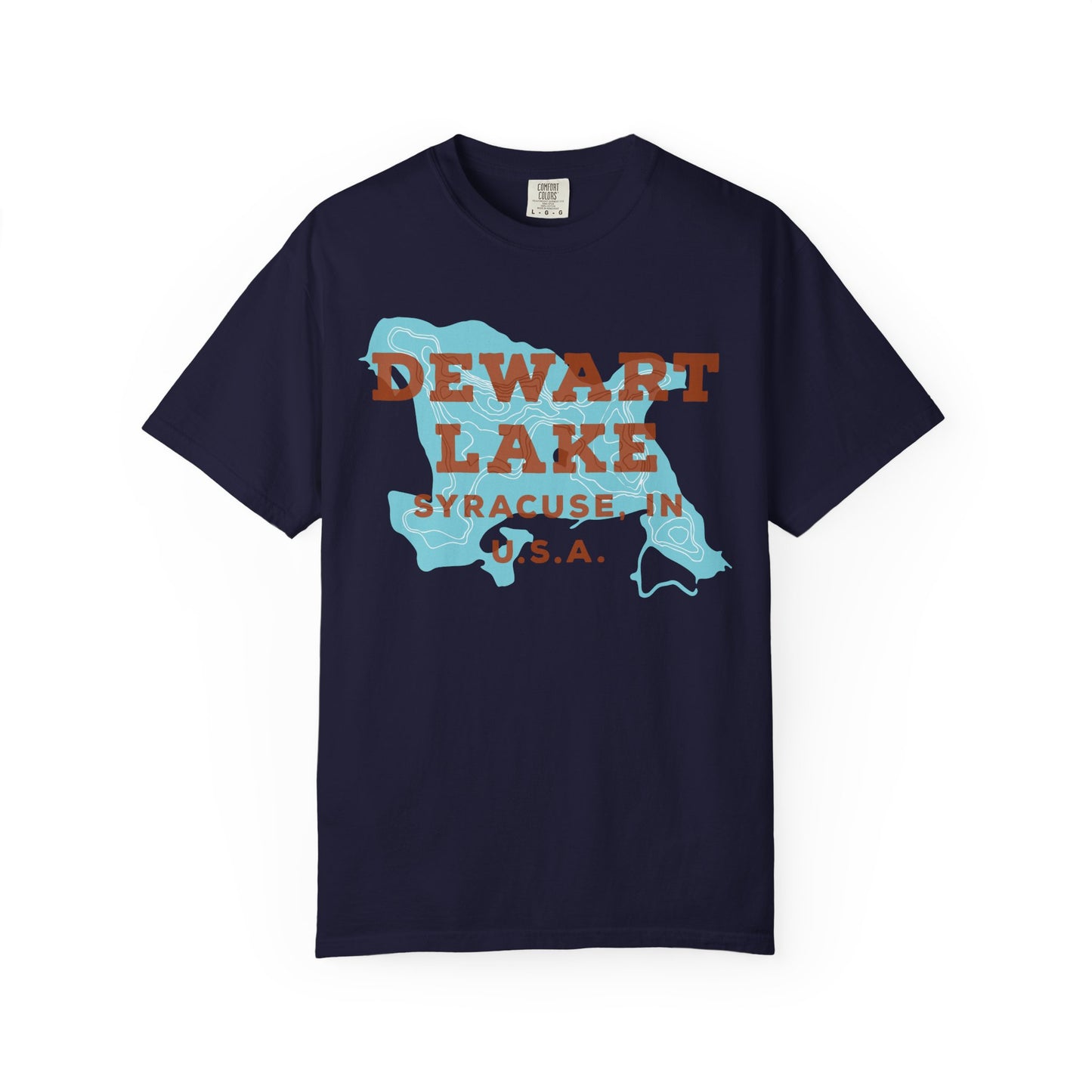 Dewart Lake Map Tee - Unisex