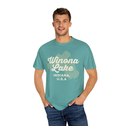 Winona Lake Vintage Map Classic Tee - Unisex