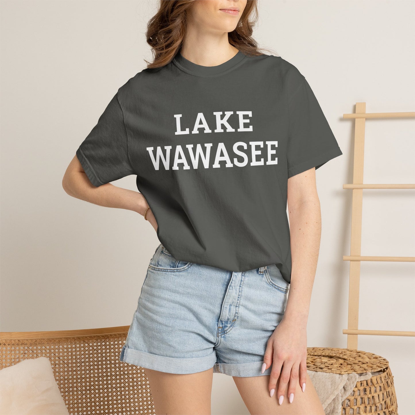 Lake Wawasee Block Logo Classic Tee - Unisex