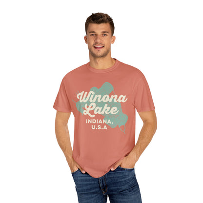 Winona Lake Vintage Map Classic Tee - Unisex