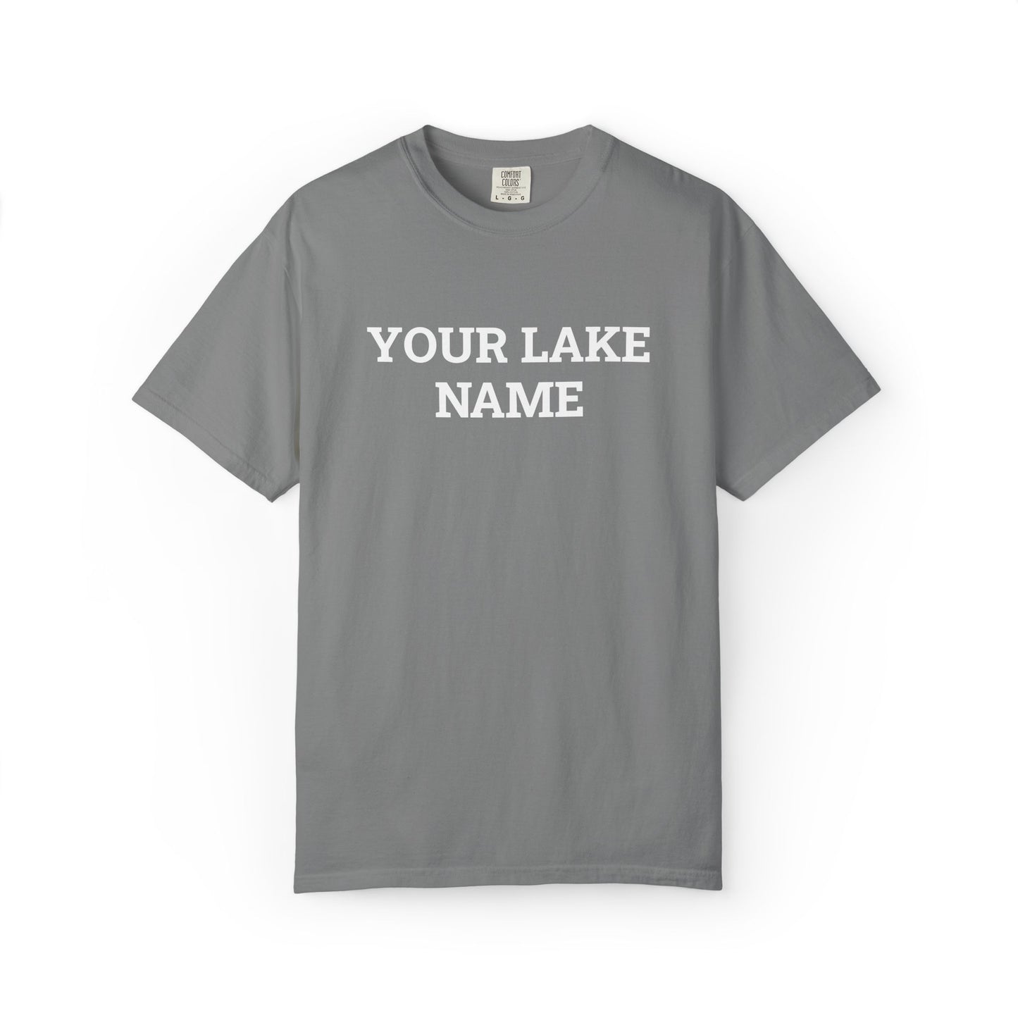 Custom Lake Block Logo Tee