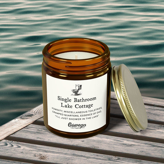 Single Bathroom Lake Cottage Scented Candle