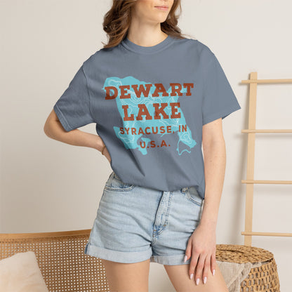 Dewart Lake Map Tee - Unisex