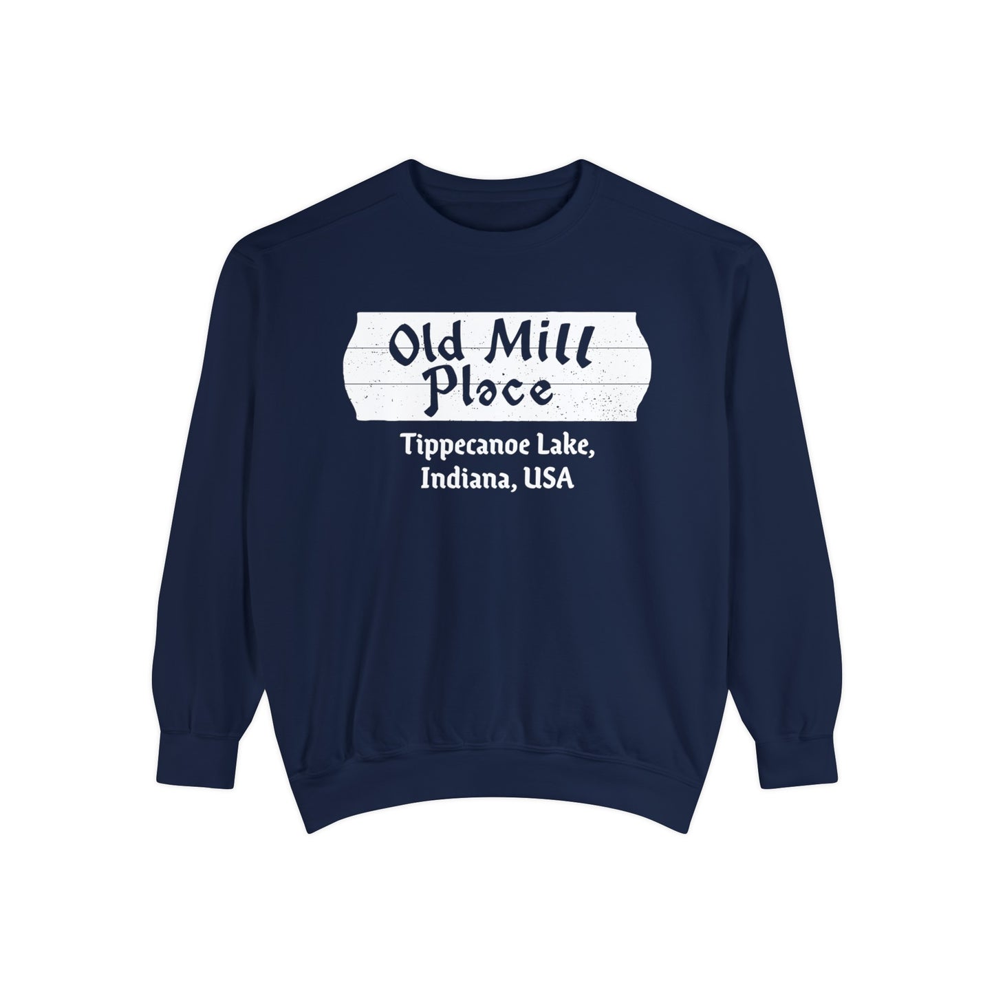 Old Mill Place Tippecanoe Lake Crewneck Sweatshirt - Unisex