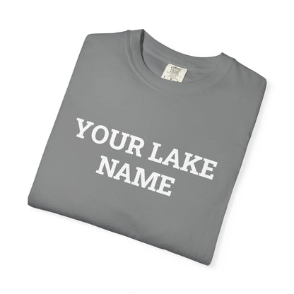 Custom Lake Block Logo Tee