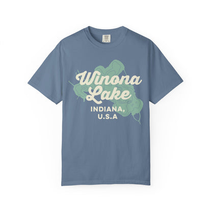 Winona Lake Vintage Map Classic Tee - Unisex