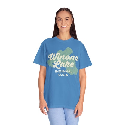 Winona Lake Vintage Map Classic Tee - Unisex