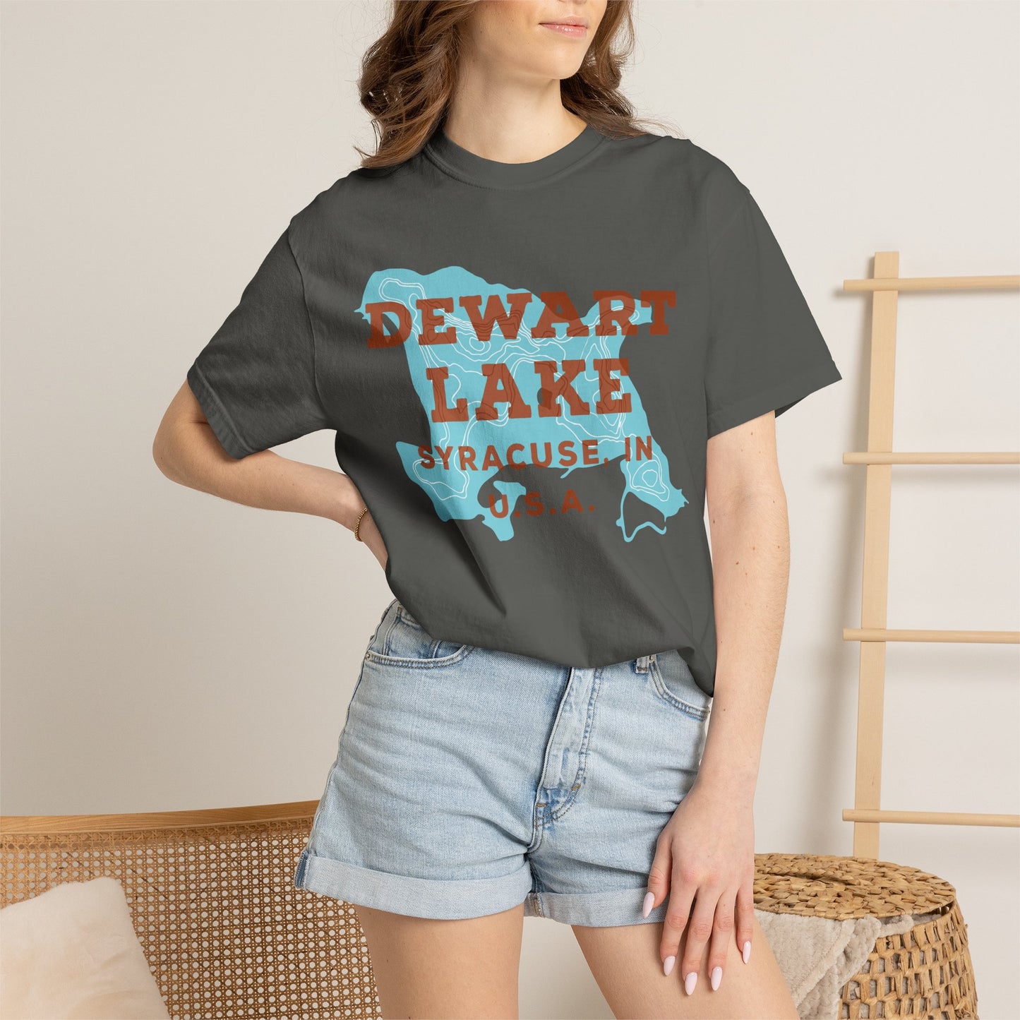 Dewart Lake Map Tee - Unisex