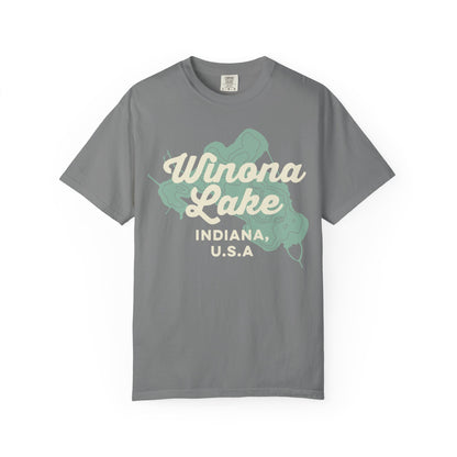 Winona Lake Vintage Map Classic Tee - Unisex