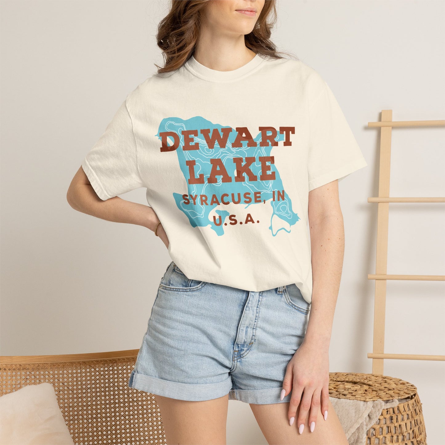 Dewart Lake Map Tee - Unisex