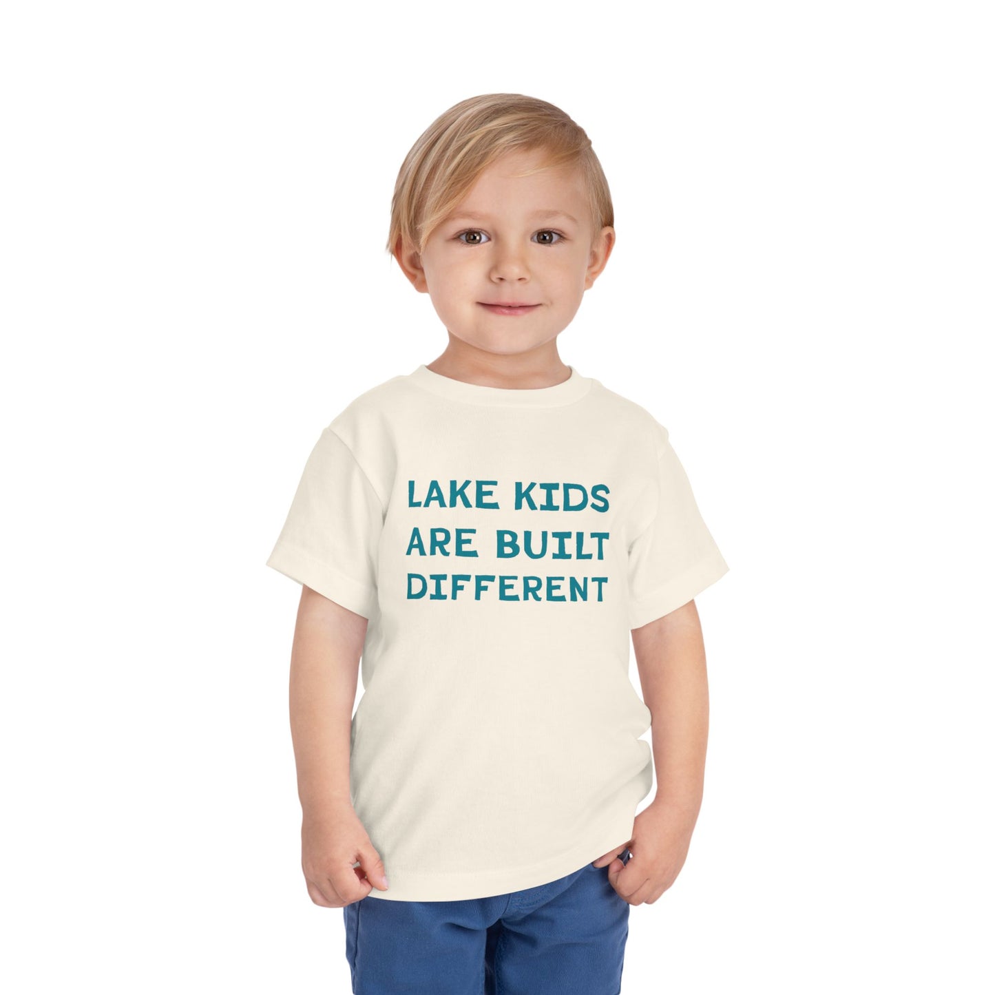 TODDLER Lake Kids Are Built Different Short Sleeve Tee