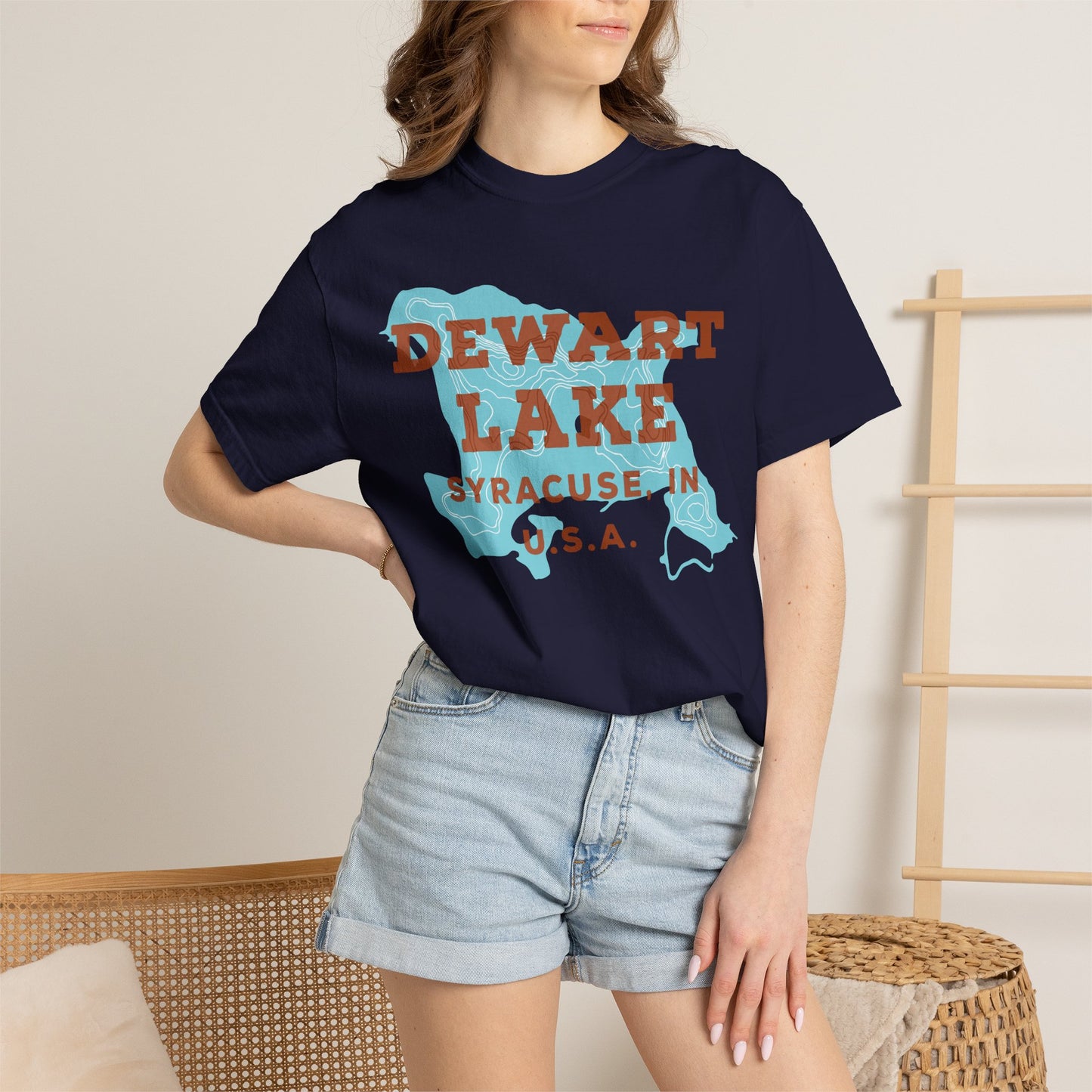 Dewart Lake Map Tee - Unisex